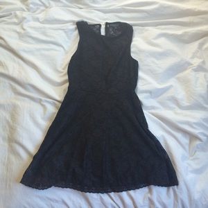 Topshop black lace dress