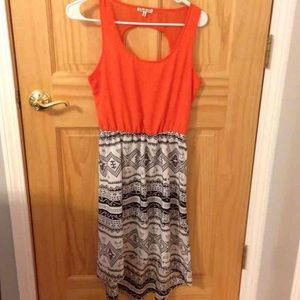 Hi lo cut out dress