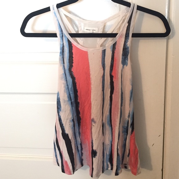 Tie-die pattern flowy tank