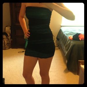 Blue and Black Dress