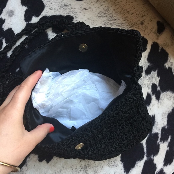 SOLD bundles Black Knitted Handbag! - Picture 3 of 4