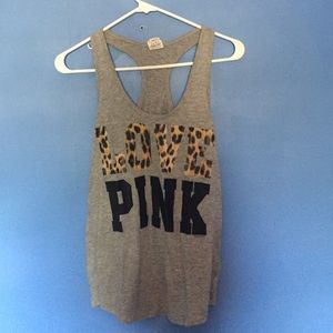 Racerback pink tank