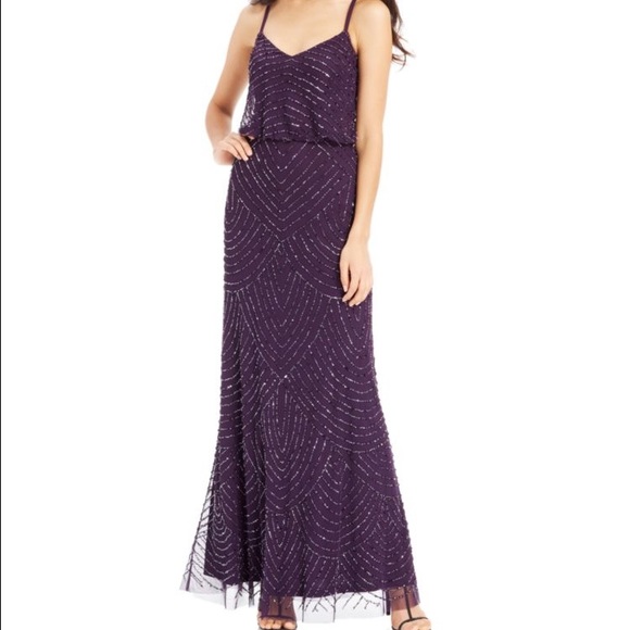 Adrianna Papell beaded gown