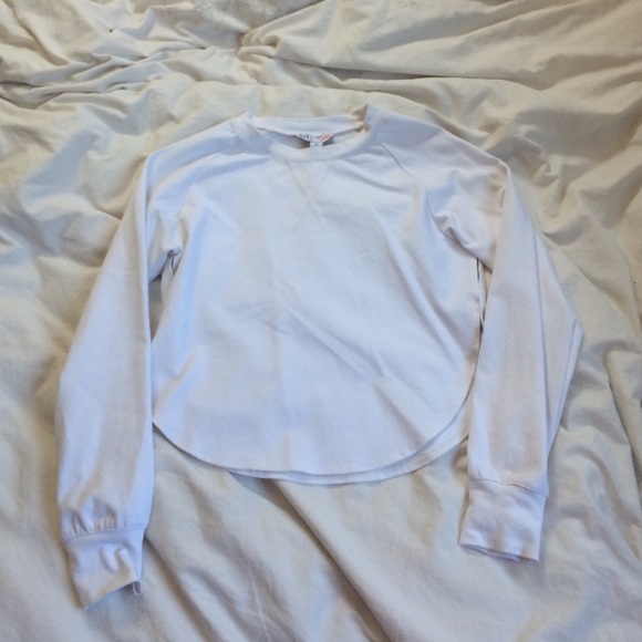White stylish crew neck