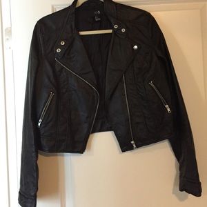 Leather jacket! Faux