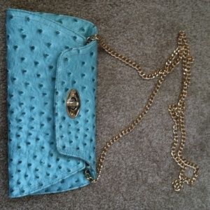 Teal purse/clutch