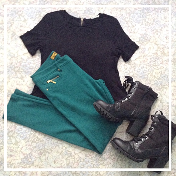 FORREST GREEN Skinny Fit Stretch Pants