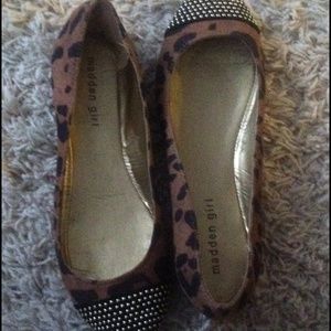 Madden Girl Leopard Print Flats Size 8.5