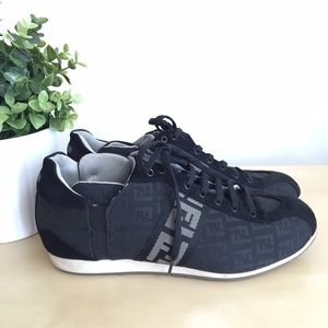 *Authentic* Fendi black and gray sneakers!