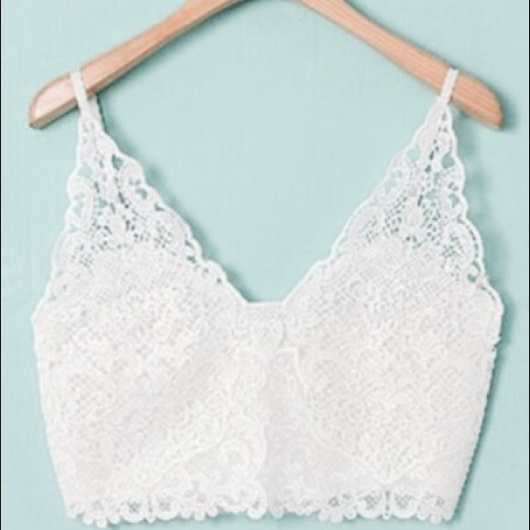 Boutique Tops - Lace Crop Top