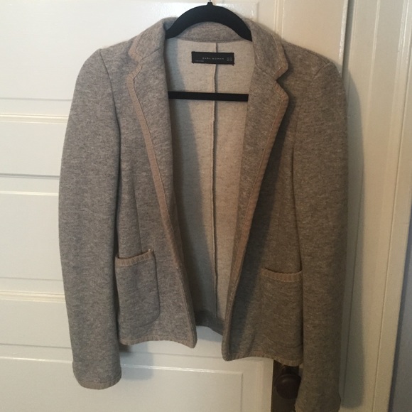 Grey wool blazer