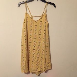 Yellow Gianni Bini tribal print dress