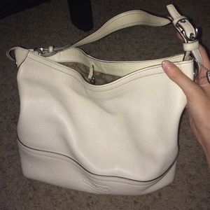 white coach purse