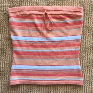 Guess Strapless Nylon/Rayon Top