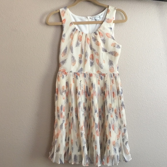 Empire Waist Pleated Dress