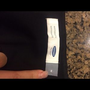 Black maternity dress or work pants