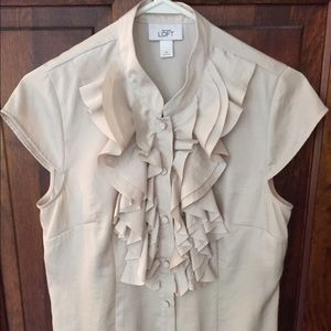 Ann Taylor Loft Ruffled blouse