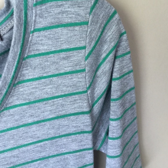 Green Striped Zip-Back Top - Picture 2 of 2