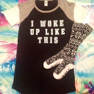 ❌SOLD❌NWOT sleep dress and knee socks!