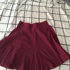 Maroon skater skirt
