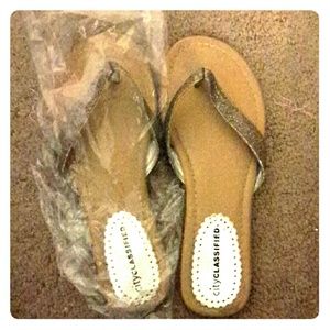 Multi color glitter sandals