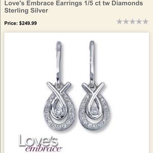 Jared 'Love's Embrace' Drop Diamond Earrings