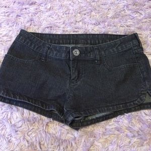 Jcpenny black denim shorts