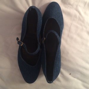 Blue Denim Mary Janes