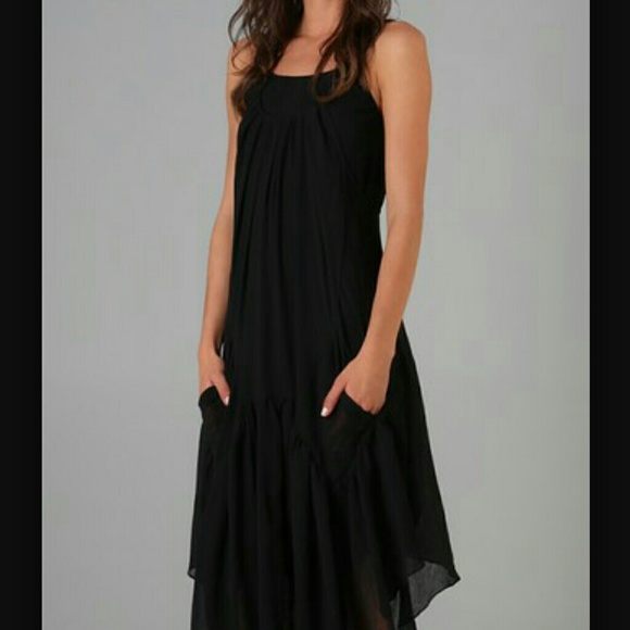 SOLD..Theyskens theory purple/eggplant  silk dress