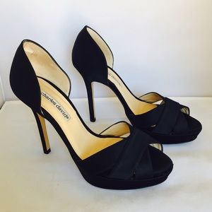 Charles David Black Satin Seduction. Worn 1x.