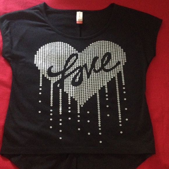 Black and silver shirt