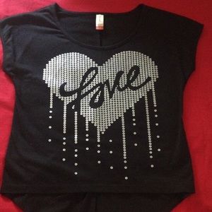 Black and silver shirt