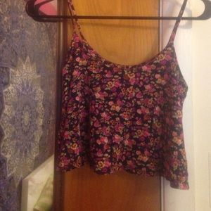 Floral Pacsun Crop Top