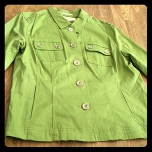 Jones new york sport green jacket size xl