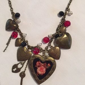 Betsy Johnson Multi-Locket Necklace