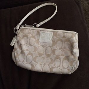 Coach wristlet pouch
