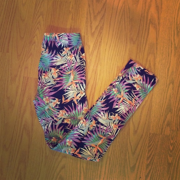 Cotton leafy leggings