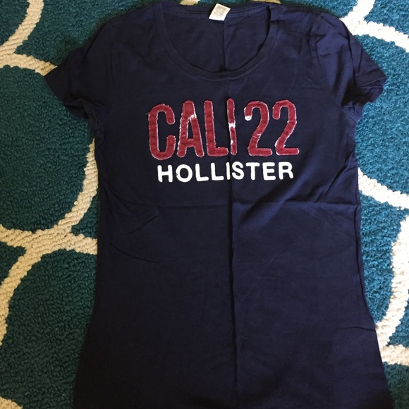 Hollister Navy Blue T-Shirt
