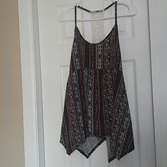 Patterned Tank w/ Decorative Back