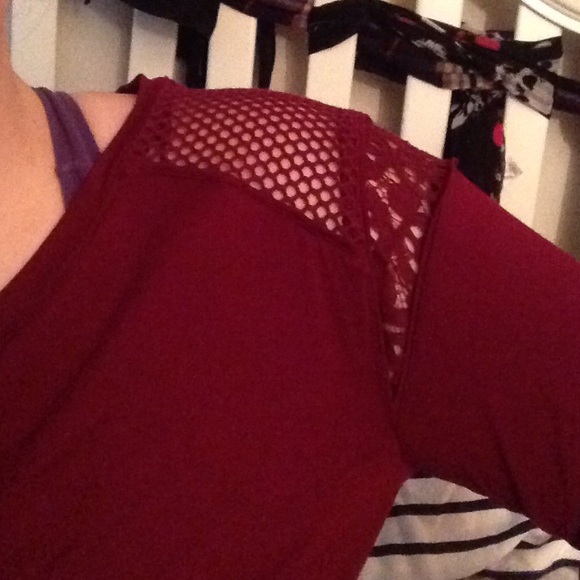 Burgundy Long Sleeve Shirt