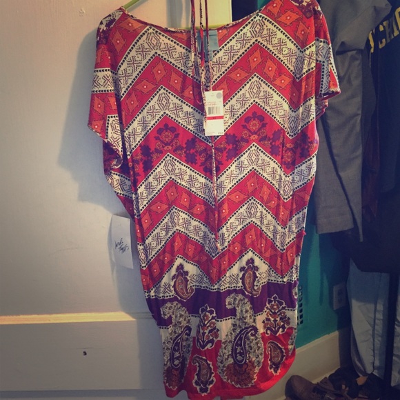 Bohemian shirt dress
