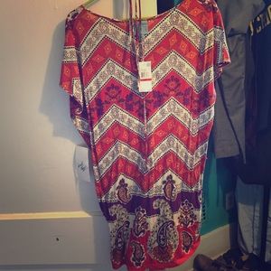 Bohemian shirt dress