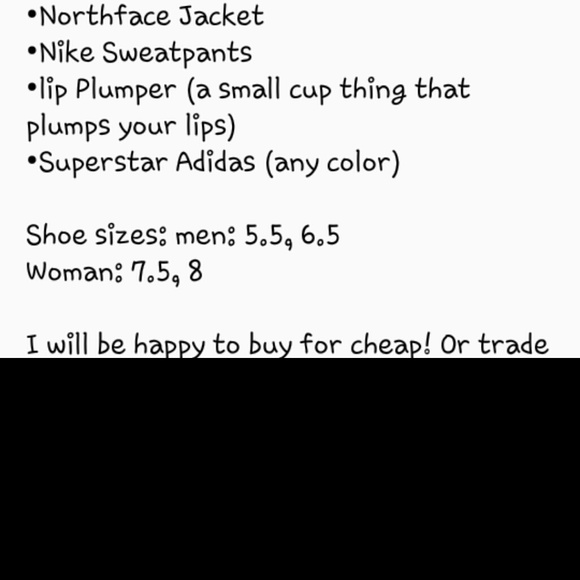 MY WISHLIST!! LIKE IF YOU HAVE ANY OF THESE ITEMS - Picture 2 of 3