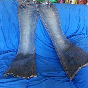 Distressed flare jeans 90s fashion hott