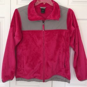 pink north face jacket