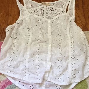 Lace hollister tank top