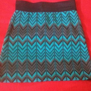 Blue and black skirt
