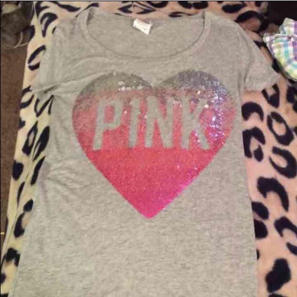 Vs bling heart top
