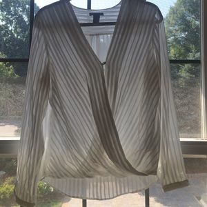 Stripped Chiffon Blouse