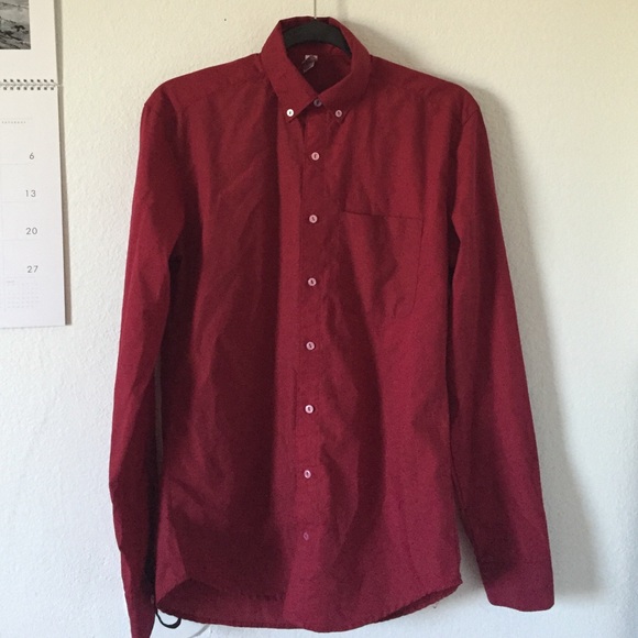 LAST CHANCE American Apparel Red Button Up